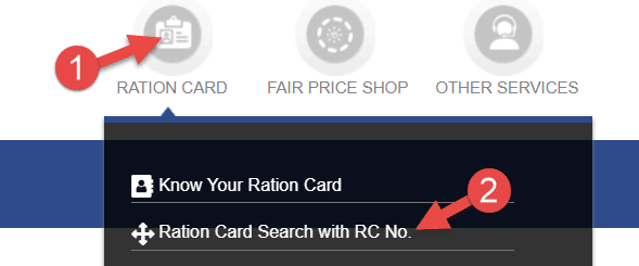 Ration Card Search With RC Number